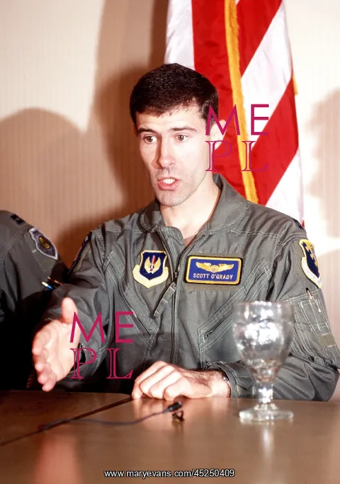 : Capt. Scott F. O'Grady's press conference. Capt : Capt. Scott F. O'Grady's press conference. Capt
