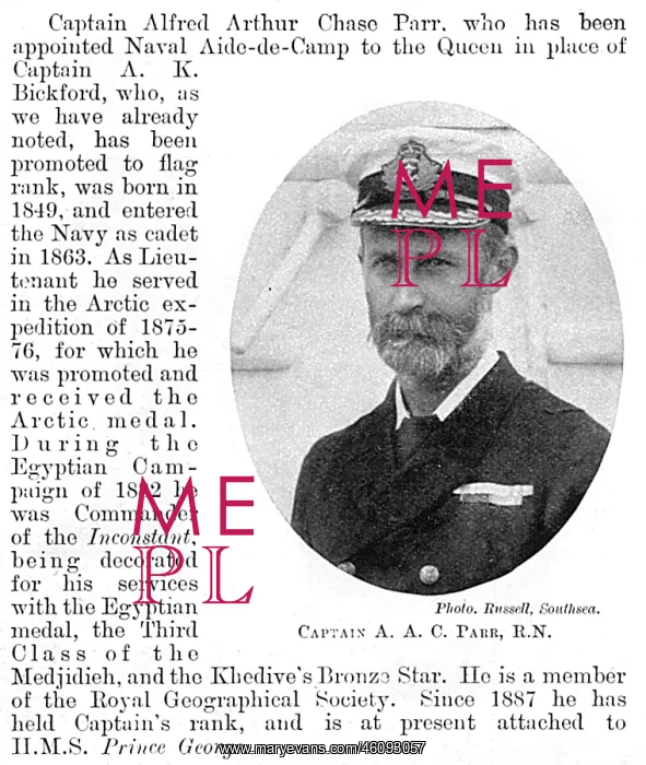 : Captain A. A. C. Parr R. N : Captain A. A. C. Parr R. N
