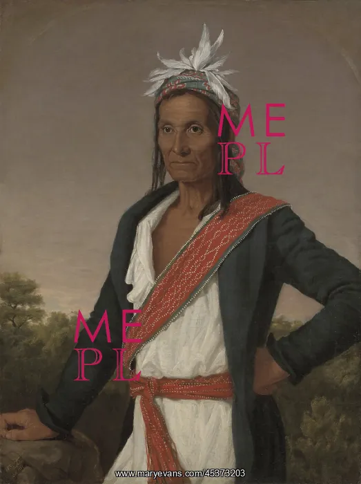 : Captain Cold, or Ut-ha-wah, in an 1838 portrait : Captain Cold, or Ut-ha-wah, in an 1838 portrait