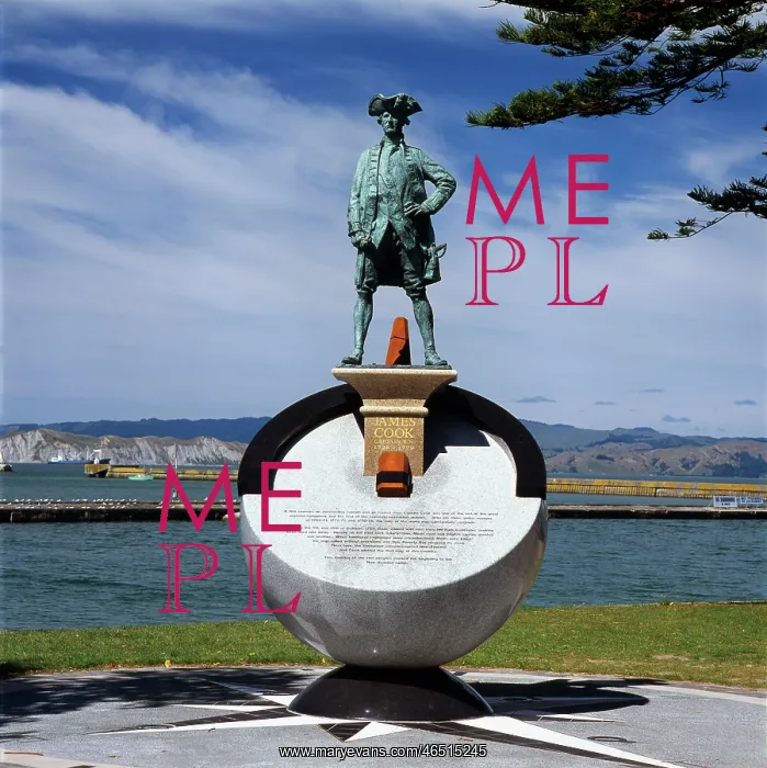 : Captain Cook Monument, Gisborne, North Island, New Zealand : Captain Cook Monument, Gisborne, North Island, New Zealand