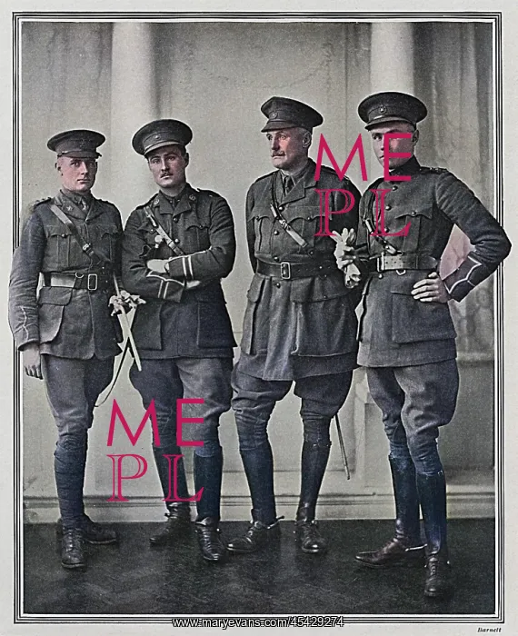 : Captain Critchley and his three sons, WW1 : Captain Critchley and his three sons, WW1
