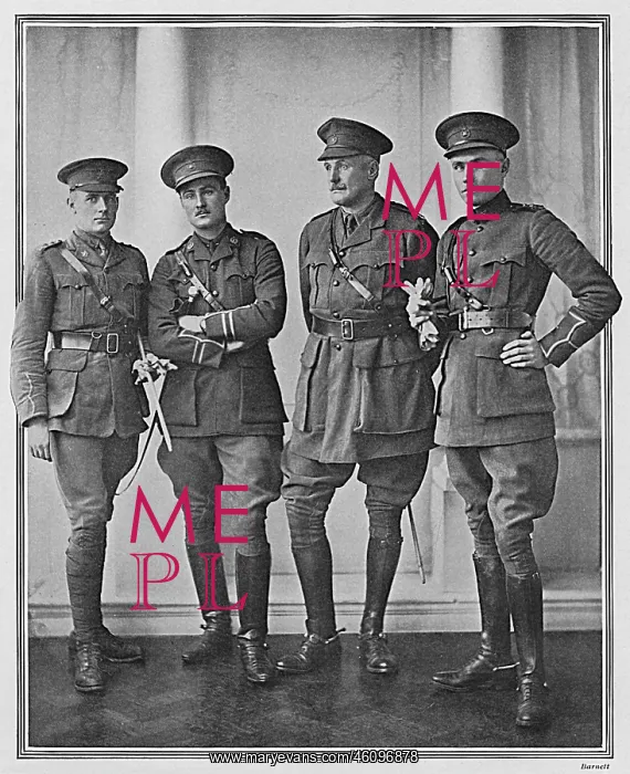 : Captain Critchley and his three sons, WW1 : Captain Critchley and his three sons, WW1