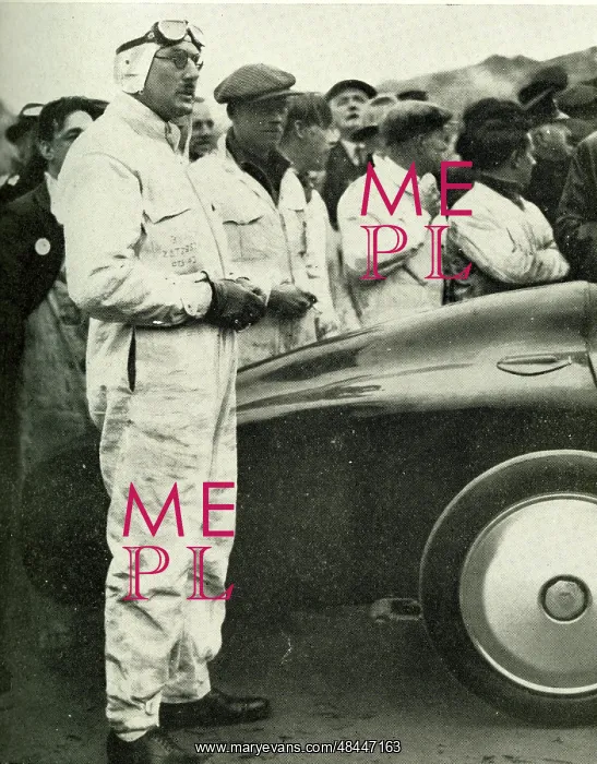 : Captain G E T Eyston, racing driver : Captain G E T Eyston, racing driver
