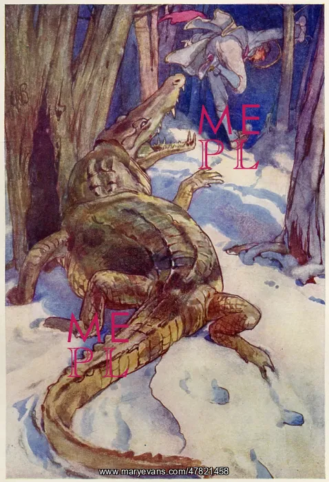: Captain Hook fleeing from the crocodile : Captain Hook fleeing from the crocodile
