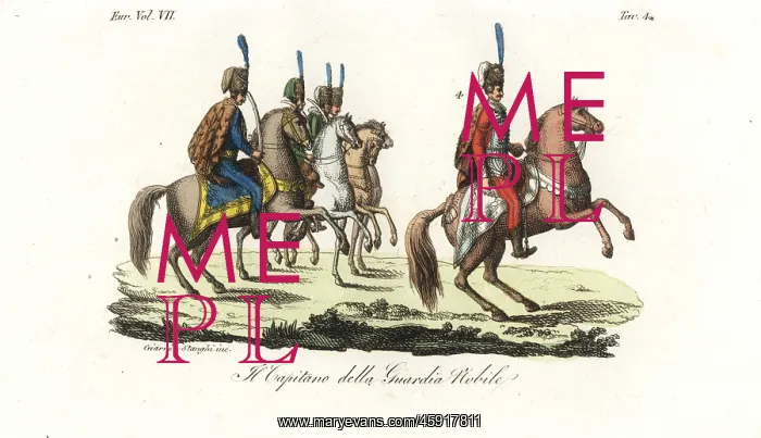 : Captain of the Hungarian Guards, 18th century : Captain of the Hungarian Guards, 18th century