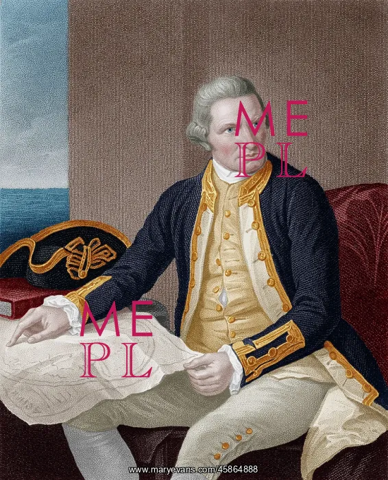 : Captain James Cook - British explorer, captain and navigator : Captain James Cook - British explorer, captain and navigator