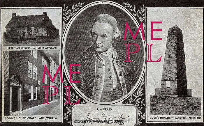 : Captain James Cook - Explorer - Portrait and Notable Places : Captain James Cook - Explorer - Portrait and Notable Places