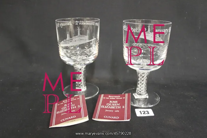  : Captain John Treasure Jones Archive two goblets