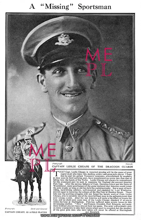 : Captain Leslie Cheape : Captain Leslie Cheape