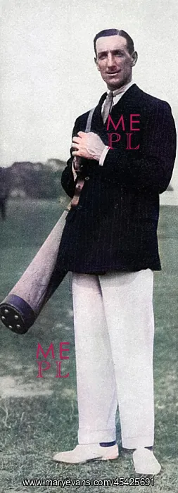 : Captain Leslie Cheape, polo player, on the golf links, 1914 : Captain Leslie Cheape, polo player, on the golf links, 1914