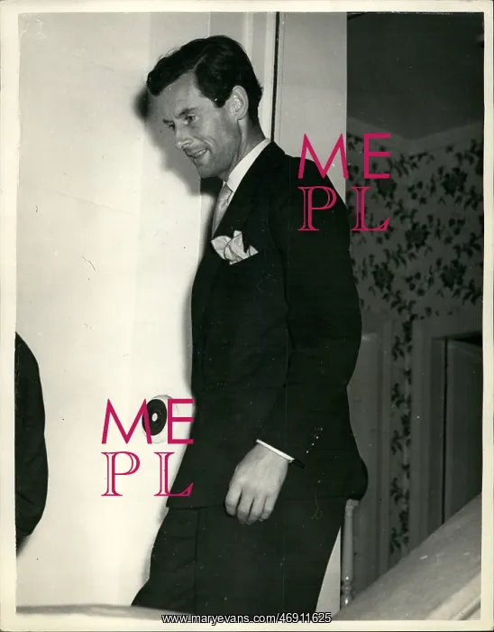 : Captain Peter Townsend after dinner party, London : Captain Peter Townsend after dinner party, London