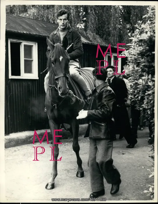 : Captain Peter Townsend riding at Billingbear Park : Captain Peter Townsend riding at Billingbear Park
