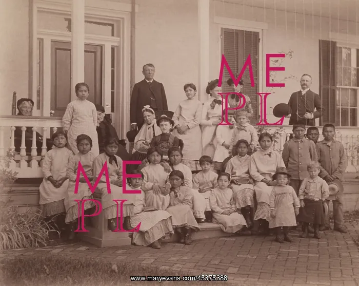 : Captain Richard Henry Pratt (standing, left) : Captain Richard Henry Pratt (standing, left)