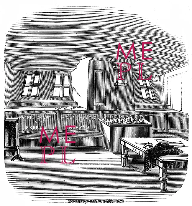 : Captain Sir John Franklin's Cabin aboard HMS Erebus, 1845 : Captain Sir John Franklin's Cabin aboard HMS Erebus, 1845