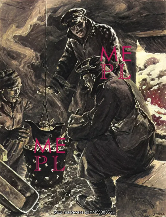 : Captain tasting the mens dinner on Christmas day : Captain tasting the mens dinner on Christmas day
