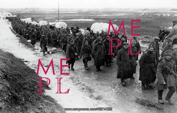 : Captive Russian soldiers in Masuria, 1915 : Captive Russian soldiers in Masuria, 1915