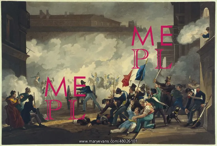 : Capture of the Palais Royale, 1830 Revolution : Capture of the Palais Royale, 1830 Revolution