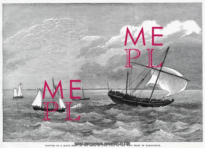 : Capture of a slave Dhow by the boats of HMS Lyra : Capture of a slave Dhow by the boats of HMS Lyra