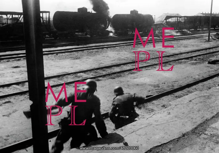 : Capture of a train station on the southern Eastern Front : Capture of a train station on the southern Eastern Front