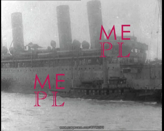 : A Captured German Ship Being Sailed By Allies : A Captured German Ship Being Sailed By Allies