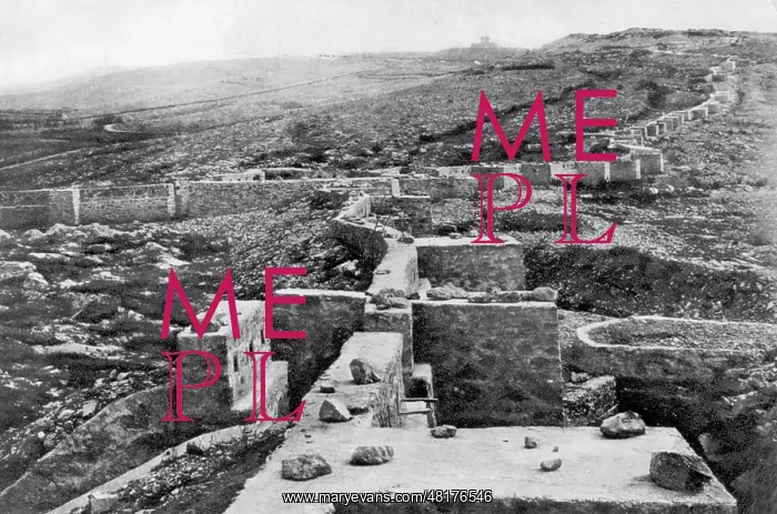 : Captured Italian position at Monte Falcone, 1917 : Captured Italian position at Monte Falcone, 1917