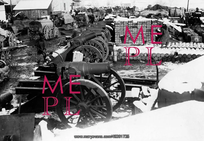 : Captured mortars in Serbia, 1915 : Captured mortars in Serbia, 1915