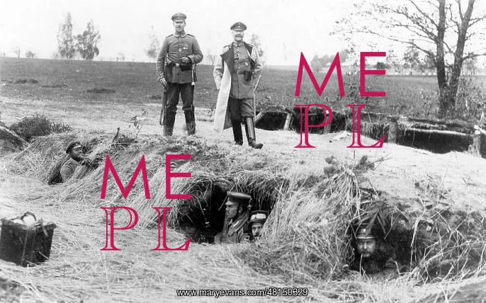 : Captured Russian burrows after the Battle of Tannenberg : Captured Russian burrows after the Battle of Tannenberg