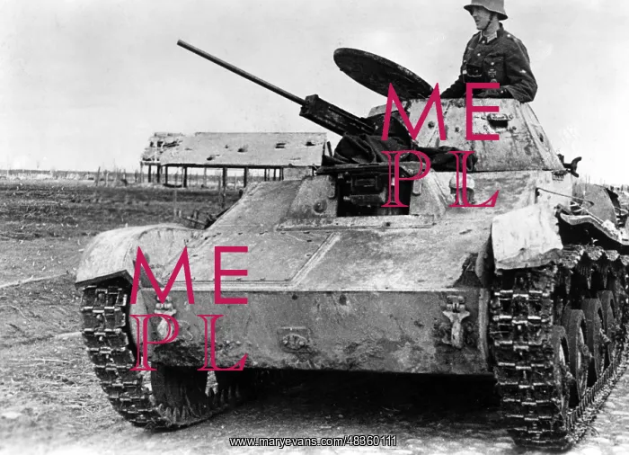 : Captured Soviet T-60 tank, 1942 : Captured Soviet T-60 tank, 1942