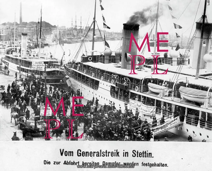 : Captured steamer in Stettin, 1919 : Captured steamer in Stettin, 1919
