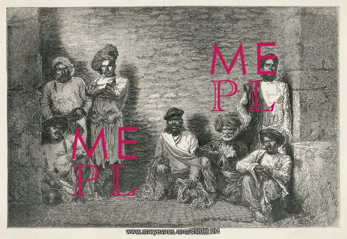 : Captured Thugs at Aurungabad, India : Captured Thugs at Aurungabad, India