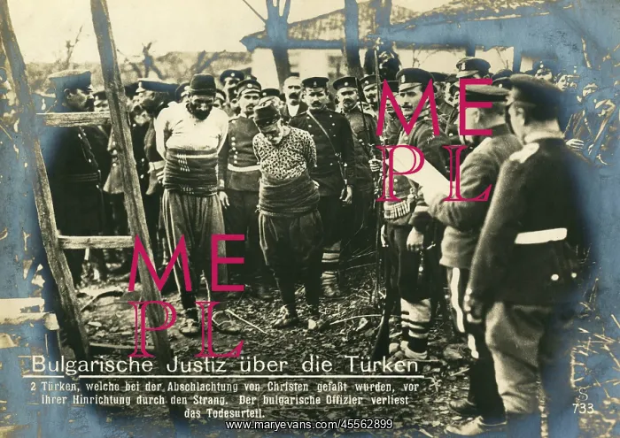 : Captured Turks executed by Bulgarians : Captured Turks executed by Bulgarians