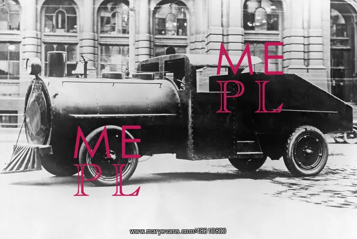 : Car converted to locomotive, 1928 : Car converted to locomotive, 1928