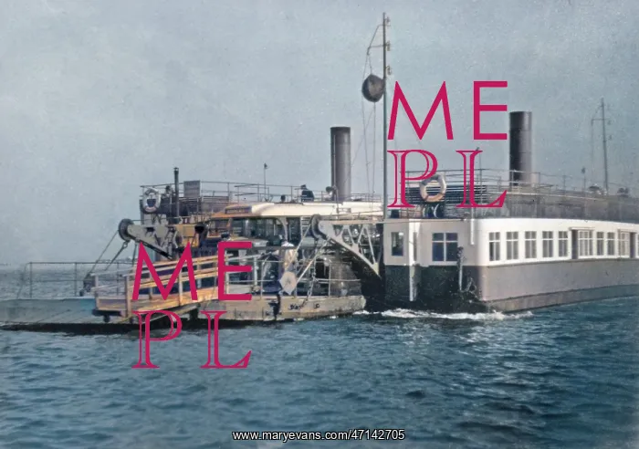  : Car ferry with coach on board