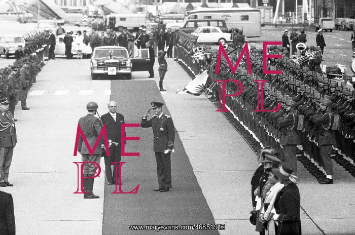 : The car of king Baudouin and Queen Fabiola of : The car of king Baudouin and Queen Fabiola of
