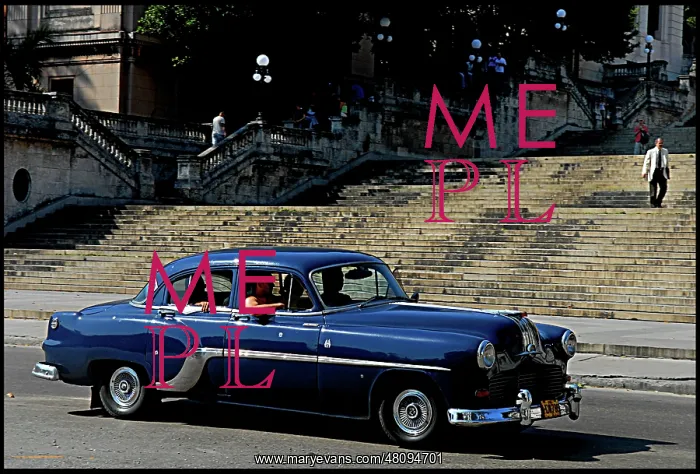  : Car ouside, Havana university, Cuba