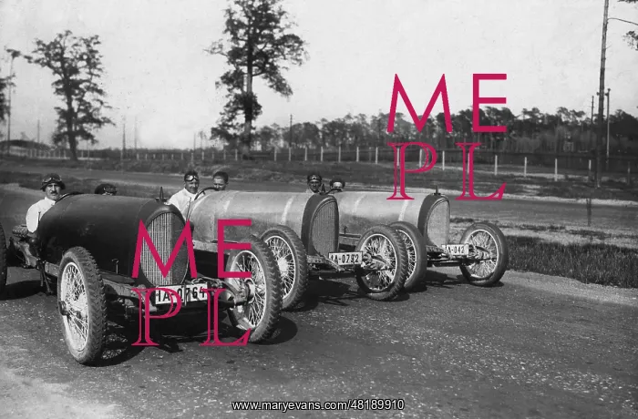 : Car racing in Grunewald in Berlin, 1922 : Car racing in Grunewald in Berlin, 1922