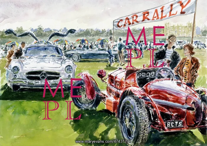  : Car Rally with 1955 Mercedes Benz 300SL Gullwing, 1932 Alfa Romeo