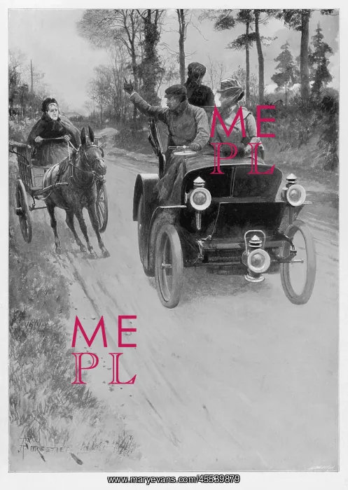 : Car Startles Horse 1900 : Car Startles Horse 1900