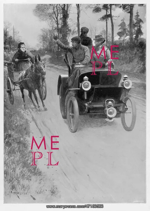 : Car Startles Horse 1900 : Car Startles Horse 1900