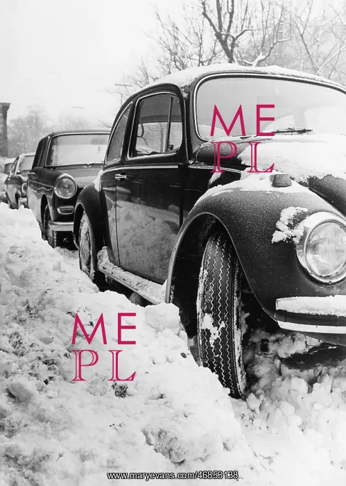 : Car with summer tires in winter : Car with summer tires in winter