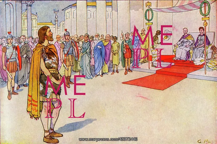 : Caractacus appeals to Emperor Claudius : Caractacus appeals to Emperor Claudius
