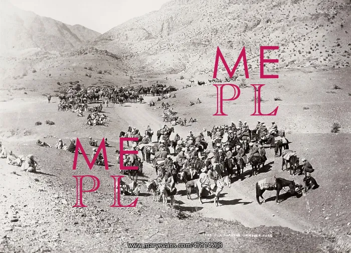 : Caravan heading into the Khyber Pass, North West Frontier : Caravan heading into the Khyber Pass, North West Frontier
