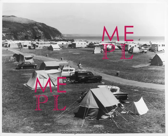 : Caravan park, Mevagissey, Cornwall : Caravan park, Mevagissey, Cornwall