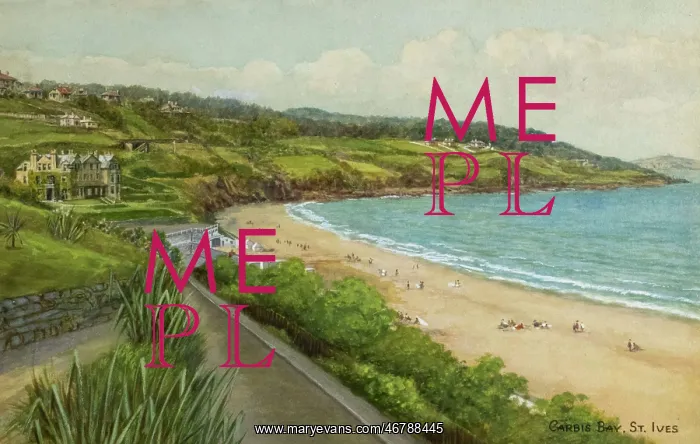 : Carbis Bay, near St Ives, Cornwall : Carbis Bay, near St Ives, Cornwall