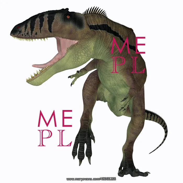: Carcharodontosaurus dinosaur, front view on white background : Carcharodontosaurus dinosaur, front view on white background