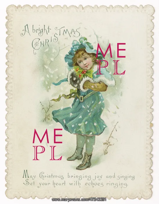  : Card - Child in Snow