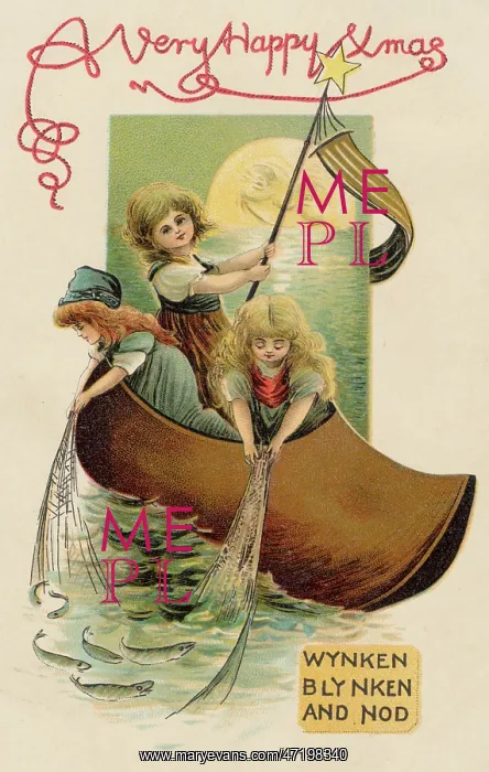  : Card - Children Fishing
