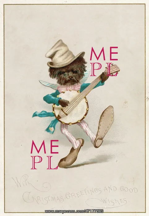  : Card - Doggy Minstrel