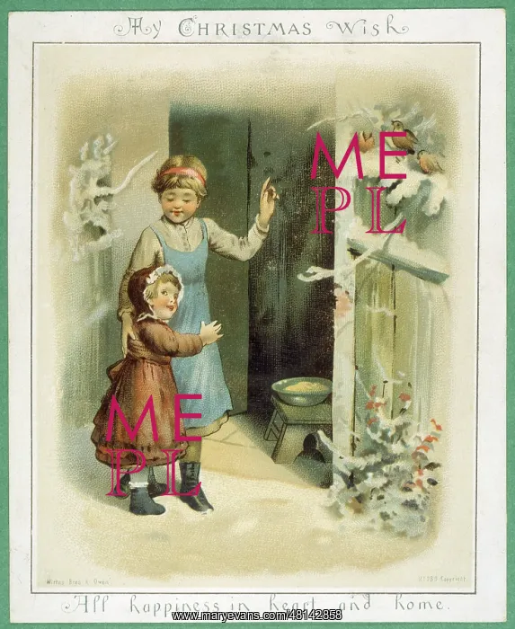 : CARD ; GIRLS & BIRDS : CARD ; GIRLS & BIRDS