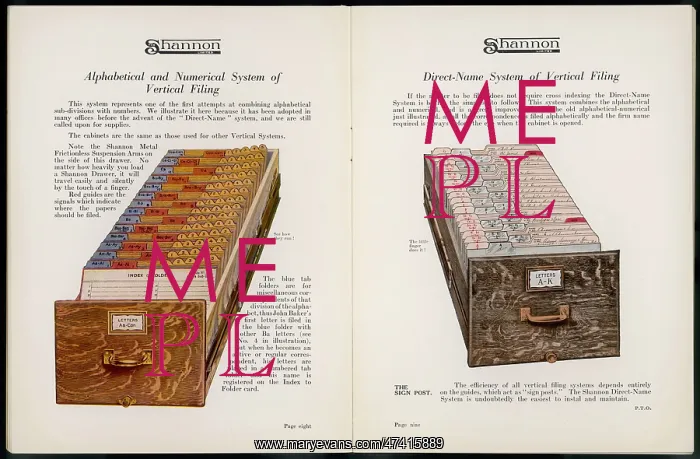  : CARD INDEX FILING